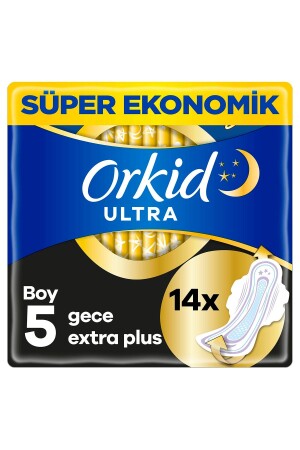 Ultra Ekstra Hijyenik Ped Gece Ekstra Plus 14 Adet Süper Ekonomik Paket - 1