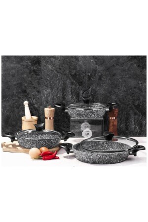 Ultra Granite 3-teiliges Omelette-Set, Pfanne mit Deckel - 4