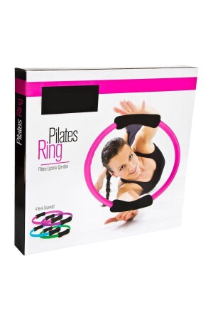 Ultra langlebiger 38 cm unzerbrechlicher Pilates-Kreis für Übungen, Yoga-Kreis, Pilates-Ring mit Schwamm - 5