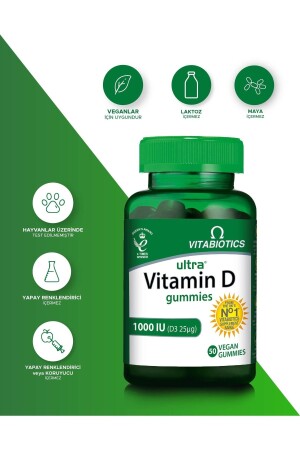 Ultra Vitamin D Gummies 1000ıu 50 Vegan Gummies - 2