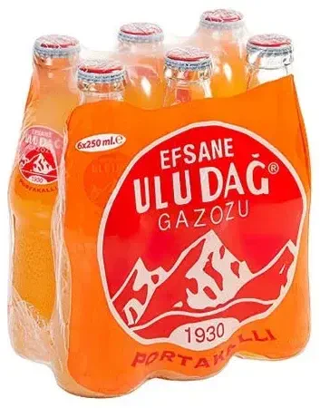 ULUDAG ORANGENLimonade 250 ml x 6er-Pack Vorteilspackung - Halal