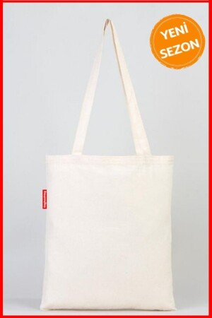 Unbedruckte Stofftasche 38x42 Natur mit Henkel - 4