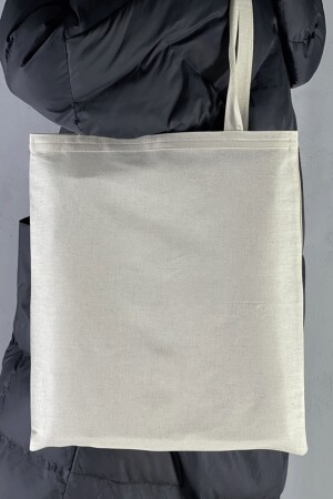 Unbedruckte Stofftasche 38x42 Natur mit Henkel - 8