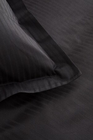 Uniq Doppelsatin-Bettbezug-Set aus 100 % Baumwolle, Schwarz 200. 21. 01. 0750 - 7