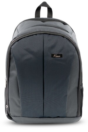 Unisex 15. Ergonomischer Schulrucksack mit 6-Zoll-Laptopfach und Seitentasche in Grau - 1