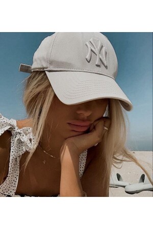 Unisex Baseball Nyc Hat Ecru - Ecru nysapkagm - 4