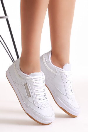 Unisex Beyaz Spor Ayakkabı Tb107 - 1