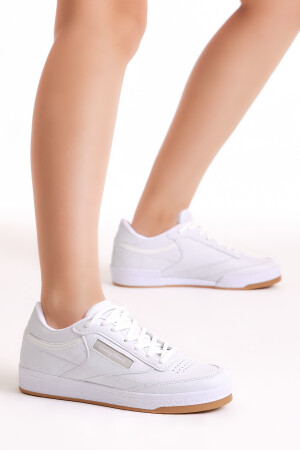 Unisex Beyaz Spor Ayakkabı Tb107 - 2