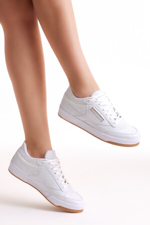 Unisex Beyaz Spor Ayakkabı Tb107 - 3