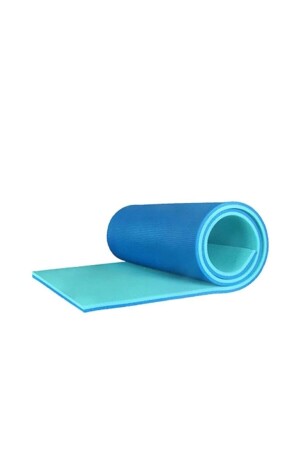 Unisex Blaue doppelseitige Pilates- und Yogamatte 180 x 60 cm - 4