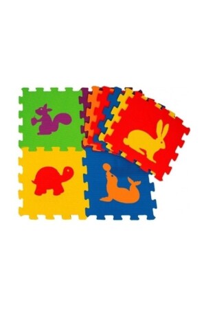 Unisex bunte Kinderspielfliese Eva Puzzle Tiere Bodenmatte HMDY-ANIMALS-2/2 - 1