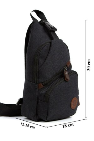 Unisex Canvas USB-Kopfhöreranschluss Kreuzgurt Schulterbrust und Sport-Tagesrucksack Reisetasche. waschen1 - 9