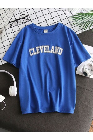 Unisex Cleveland Yazılı Tshirt - 1