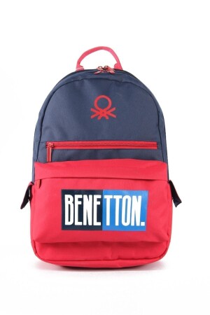 Unisex Çocuk Benetton Çift Bölmeli Unisex İlkokul Sırt Çantası 03789 - 1