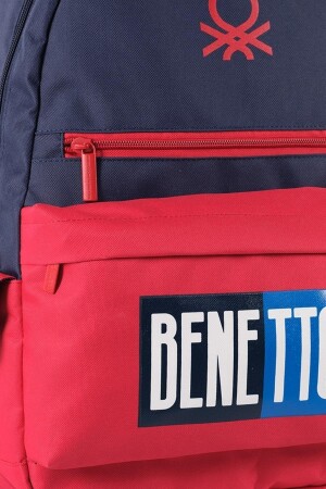 Unisex Çocuk Benetton Çift Bölmeli Unisex İlkokul Sırt Çantası 03789 - 7