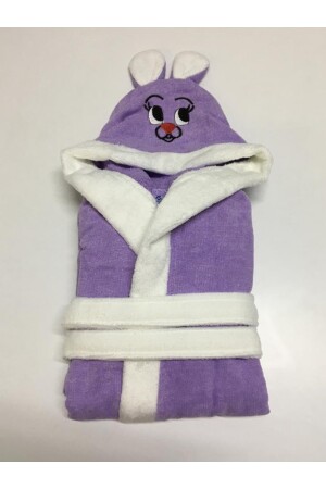 Unisex Çocuk Kapşonlu Kulaklı Bornoz DRL001 - Durul