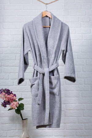 Unisex Gri Bornoz - Denia Home Textile