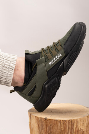 Unisex Haki Siyah Sneaker 0012072 - 8