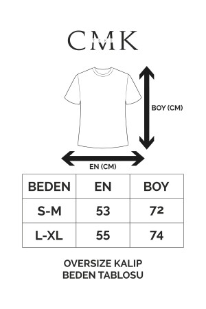 Unisex-Hashtag-T-Shirt in Weiß mit Rundhalsausschnitt und Oversize-Aufdruck - 3