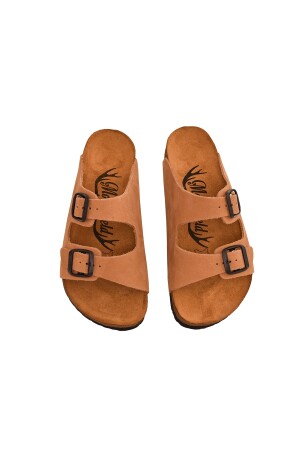 Unisex-Hausschuhe aus echtem Leder MD-90MS-06 - Moosefield