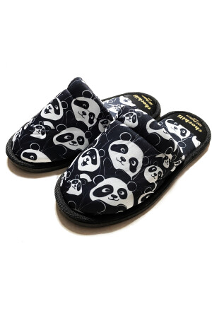 Unisex-Hausschuhe mit Panda-Muster und geschlossener Vorderseite - 1