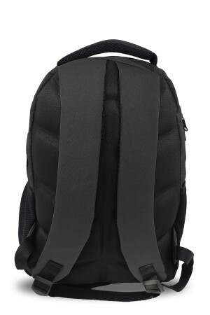 Unisex Herren Damen Laptopfach Orthopädisch Mittelgroß Mittelschule Oberschule Schulrucksack Schwarz 9-SER6354 - 5