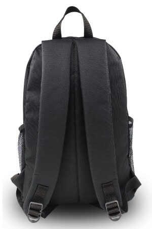 Unisex Herren Damen Multi-Eye Seitentasche Sport Schulrucksack Schwarz - 5