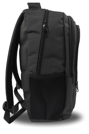 Unisex Herren Damen Orthopädischer Mittelgroßer Schulrucksack Mittelschule Oberschule Schulrucksack mit Laptopfach Schwarz 9-SER7586 - 4