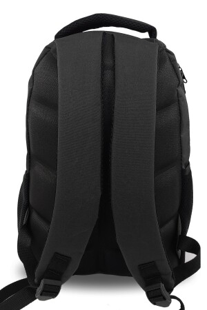 Unisex Herren Damen Orthopädischer Mittelgroßer Schulrucksack Mittelschule Oberschule Schulrucksack mit Laptopfach Schwarz 9-SER7586 - 5