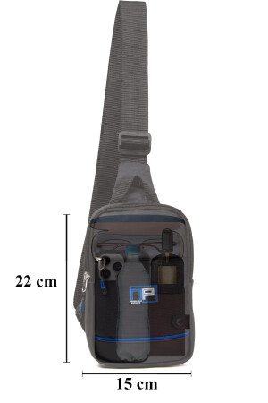 Unisex Impertex Kumaş Telefon Bölmeli Bel Ve Çapraz Omuz Çanta Göğüs Seyahet Günlük Bodybag AVD571 - 3