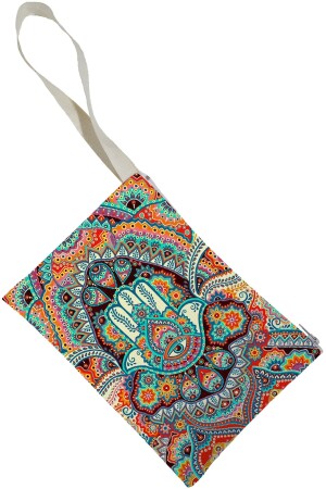 Unisex Mandala Desenli Portföy Clutch Çanta - 2