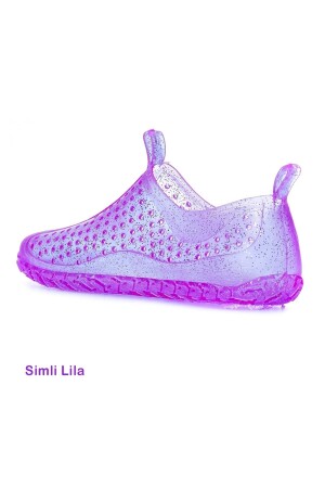 Unisex-Meerschuhe, rutschfeste Sohle, stilvoller Pool, glitzernde, nicht silbrig-transparente Strand-Rafting-Sandalen, Größe 130 - 1