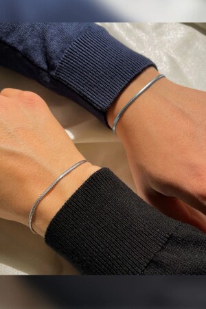 Unisex Minimal 2-teiliges italienisches Freundschafts-Liebhaber-Paar-Armband - 2