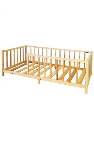 Unisex Montessori Baby- und Kinderbett Naturholzbett 75120750301 - 2