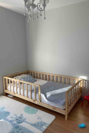 Unisex Montessori Baby- und Kinderbett Naturholzbett LHMY6 - 3