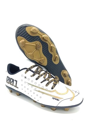 Unisex New Mds Fußballschuhe 001 Weißgold Fußballschuhe Kunstrasen-Fußballschuhe - 1