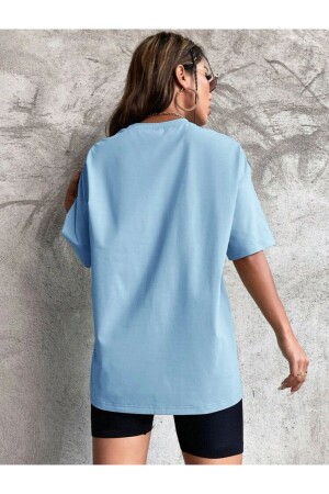 Unisex-Oversize-T-Shirt mit Blumenmuster - 2