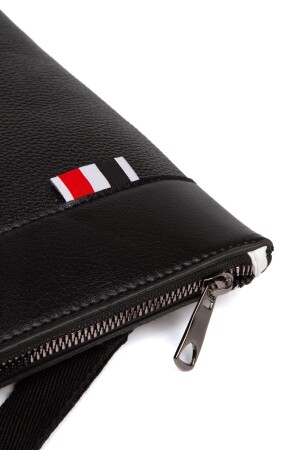 Unisex-Portfolio-Clutch aus schwarzem Leder mit Handschlaufe, Handtasche PRA-8210949-5065 - 6