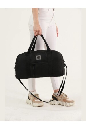 Unisex-Reise-Fitness- und Sporttasche mit Vordertasche und langem Riemen - 2