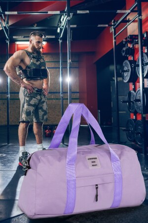 Unisex-Reise-Fitness- und Sporttasche mit Vordertasche und langem Riemen, verwendbar für Männer und Frauen 4890/1 - 6