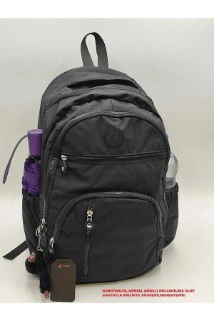 Unisex-Rucksack aus wasserdichtem Crinkle-Gewebe, groß, mit mehreren Fächern, für Schule und Reisen, Cty-lbn-101 - 2