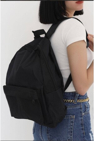 Unisex-Rucksack für den täglichen Reisekurs in Schwarz, schlichter Rucksack für den täglichen Reisekurs in Schwarz, TN192 - 5