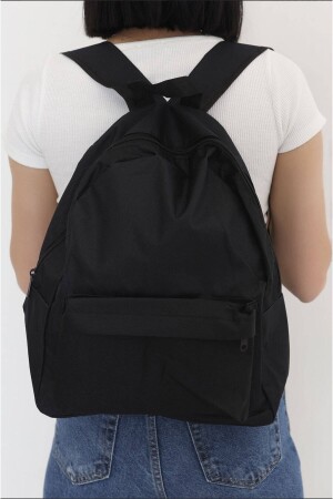 Unisex-Rucksack für den täglichen Reisekurs in Schwarz, schlichter Rucksack für den täglichen Reisekurs in Schwarz, TN192 - 6