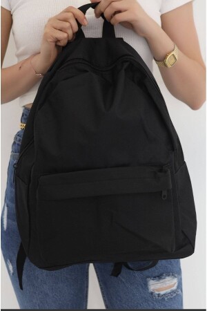 Unisex-Rucksack für den täglichen Reisekurs in Schwarz, schlichter Rucksack für den täglichen Reisekurs in Schwarz, TN192 - 8