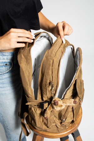 Unisex-Rucksack in Nerz-Megagröße mit mehreren Fächern - 9