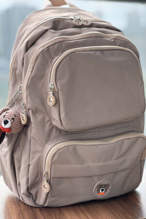 Unisex-Rucksack mit Milchkaffee-Motiv, Schultasche, Laptop und Reisetasche, wasserdicht – mit Amigurumi - 5