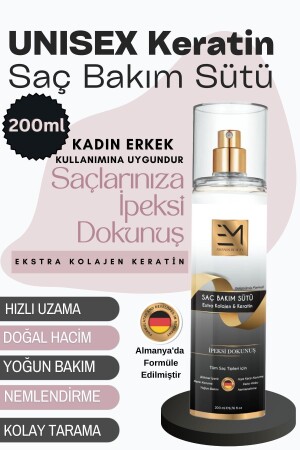 Unisex Saç Bakım Sütü - Doğal Keratin Ve Kolajen Bakımı - Kadın Erkek Kullanımına Uygundur - 1