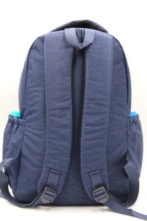 Unisex-Schulrucksack aus wasserabweisendem Crinkle-Stoff, Marineblau, 1800 Okul1700Bevitton - 7