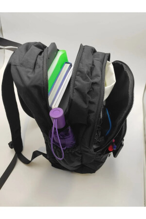 Unisex-Schulrucksack, Crinkle-Material, wasserdicht, groß, Mittelschule, Oberschule, Universität, cty-lbn-301 - 8