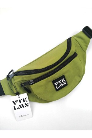 Unisex-Schulter- und Hüfttasche in grüner Farbe VTKLMNDCNT004 - 2